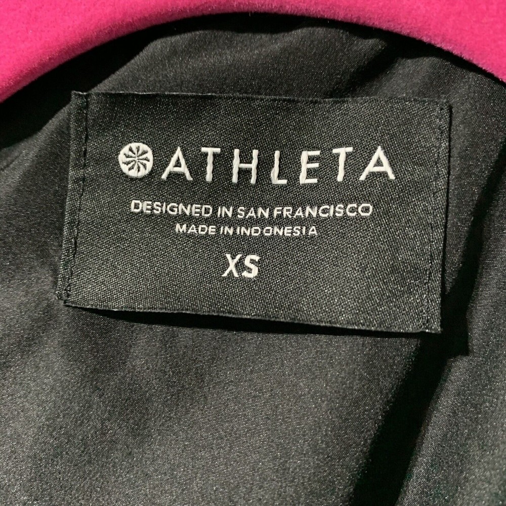 Athleta Sutro Jacket Black Size XS #657492 Hooded Zip Pockets Coated - Picture 10 of 14